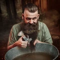 mýdlo na vousy v kostce Angry Beards