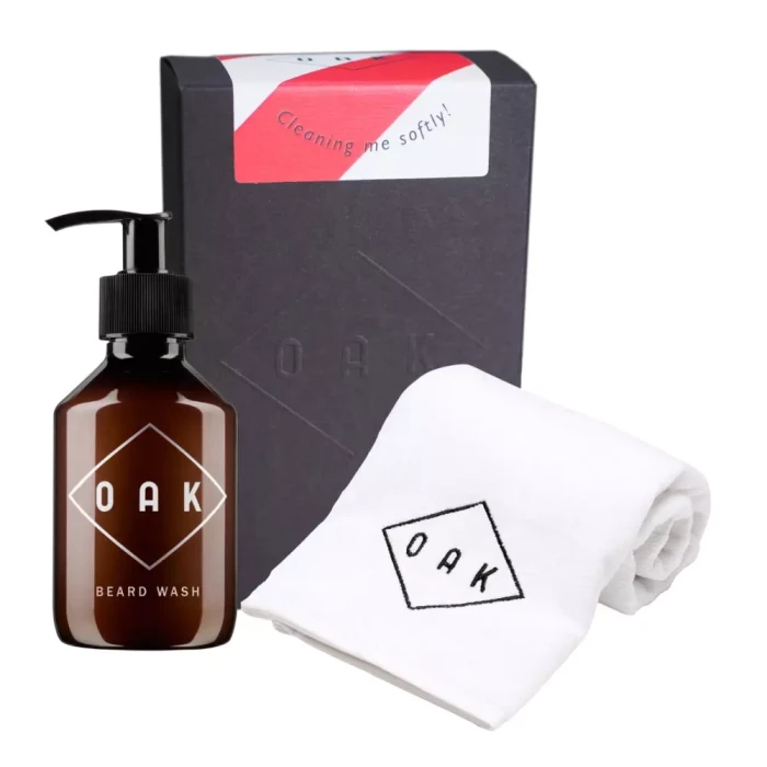 Sada na mytí vousů Gentle Beard Cleaning Kit Oak