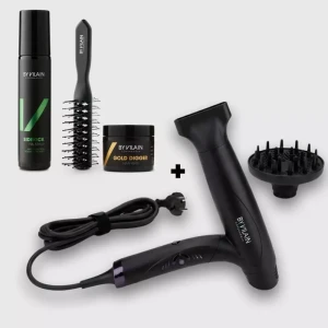 Sada na úpravu vlasů s fénem Hurricane Hair Dryer Kit - By Vilain