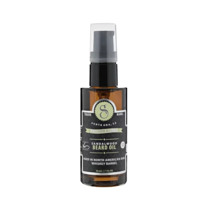 Olej na vousy s vůní santalového dřeva Premium Blends Sandalwood Suavecito